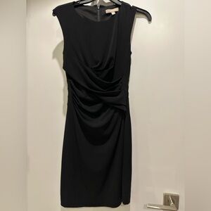 Banana Republic Black Strapless Draped Cocktail Dress